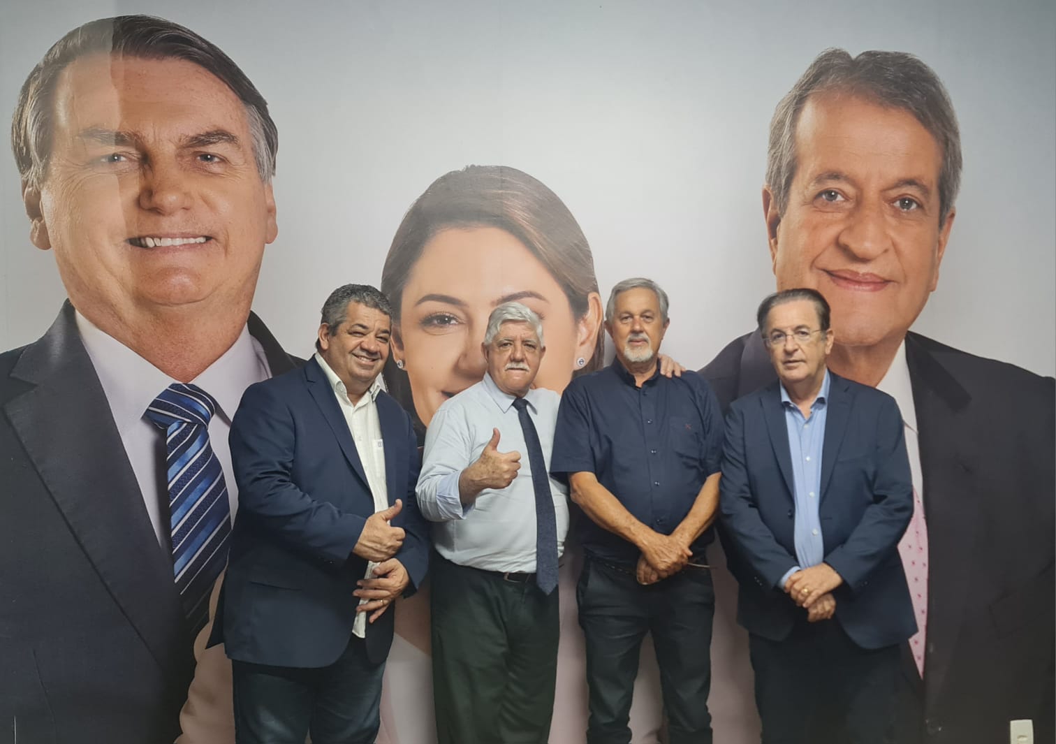 Presidente Estadual José Tadeu Candelária, Deputado Federal Motta, Marcos Rocha e Adauto Cardoso