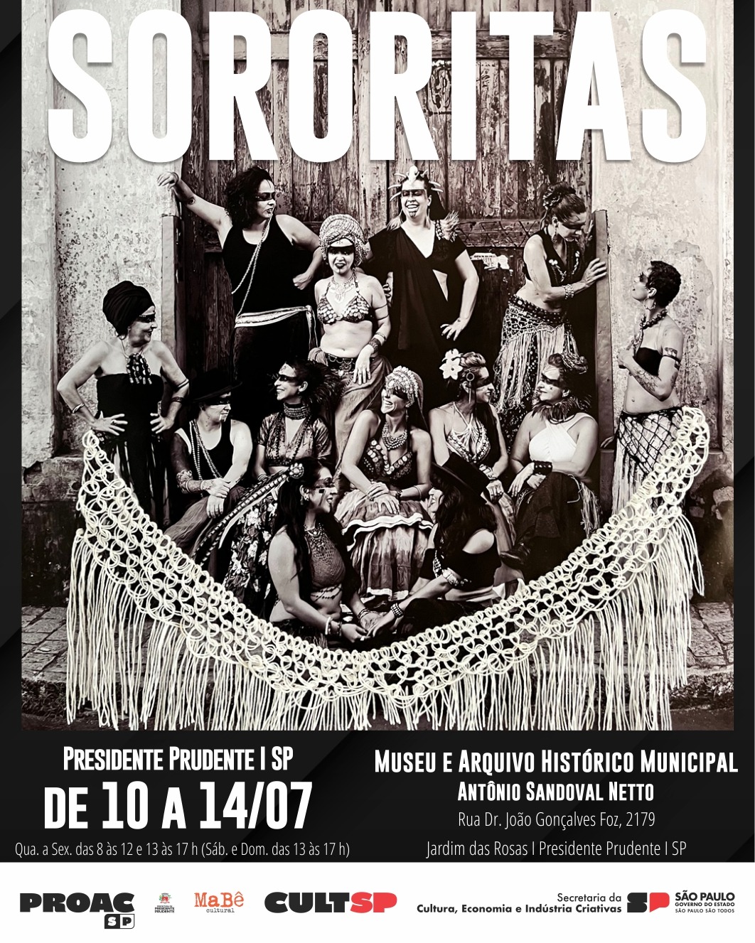 Exposição de fotografia SORORITAS, tem sua abertura hoje dia 10 de julho,  no Museu e Arquivo Histórico Municipal - Antônio Sandoval Netto em Presidente  Prudente! - Portal Grande Prudente